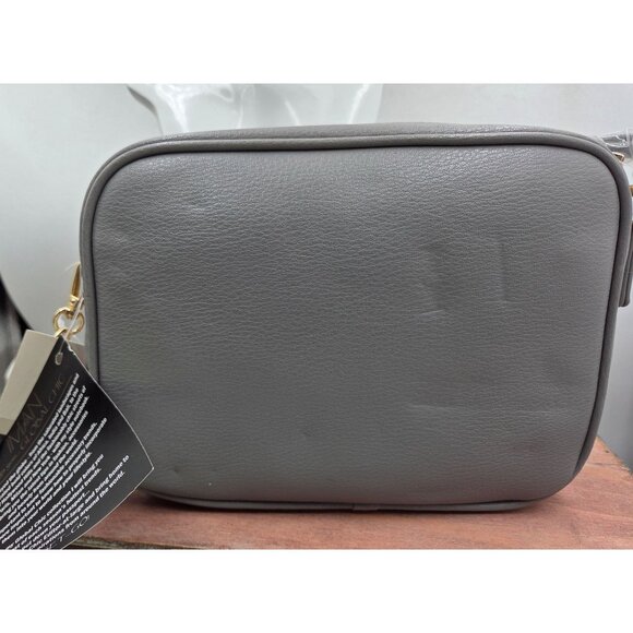 Iman Clutch Crossbody Frost Grey Bag With Tassel & Gold Accents With Tags - Picture 4 of 11